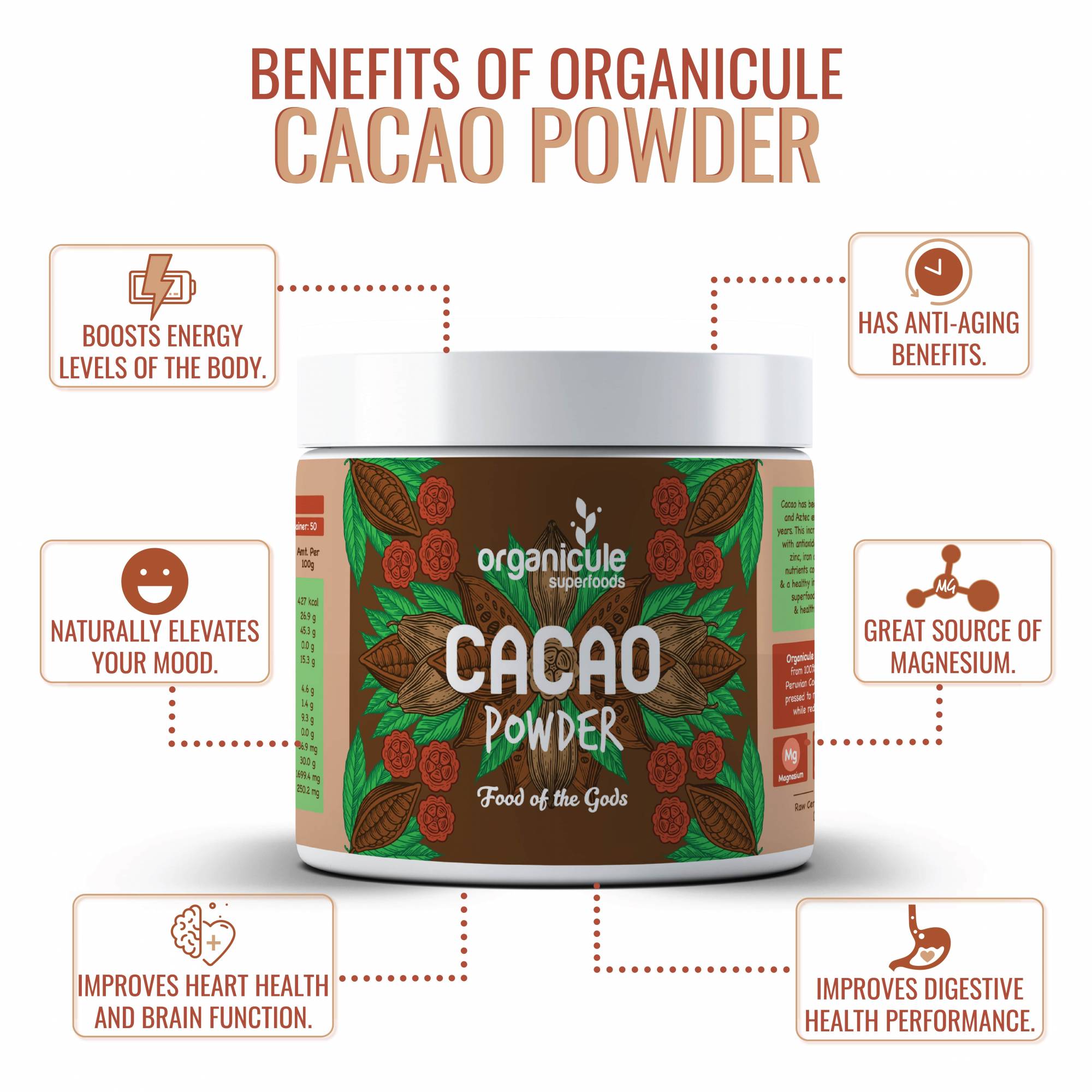 ORGANICULE Cacao Powder 250g